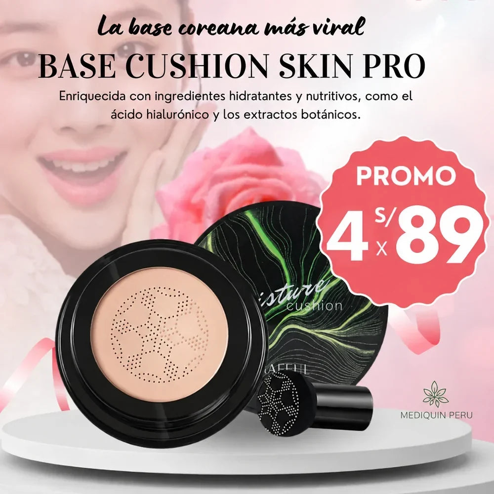 Base Cushion Skin Pro promoción 4 por S/89 - Mediquin Perú